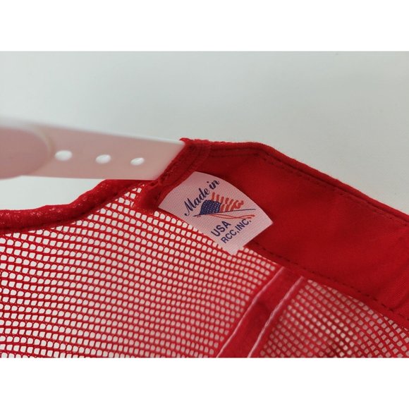 Vintage McKay Empire Plow Company Red White Mesh Snapback Trucker Hat‎ RCC USA - Picture 10 of 11